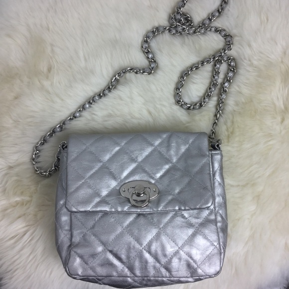 Style & Co. Handbags - 💖 Silver Chain Link Quilted Purse